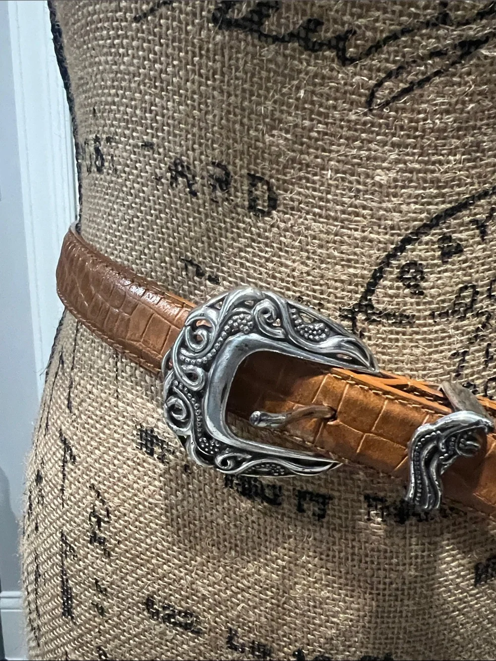 Coldwater Creek croc embossed